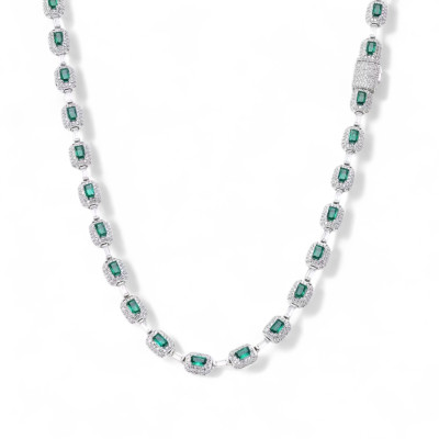 Collier London Or Blanc