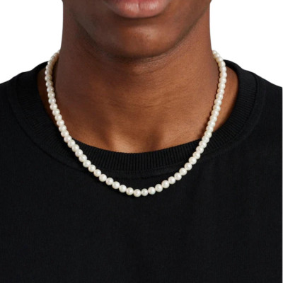 Collier de perles en verre céramique